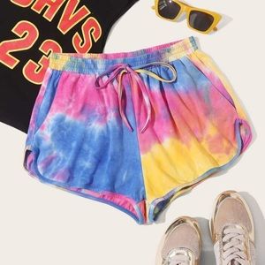 tie dye shorts